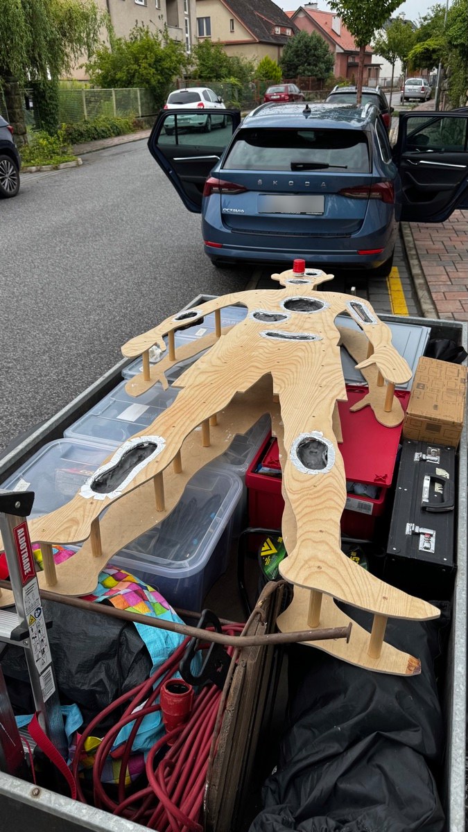 Simulator on the way to the summer camp