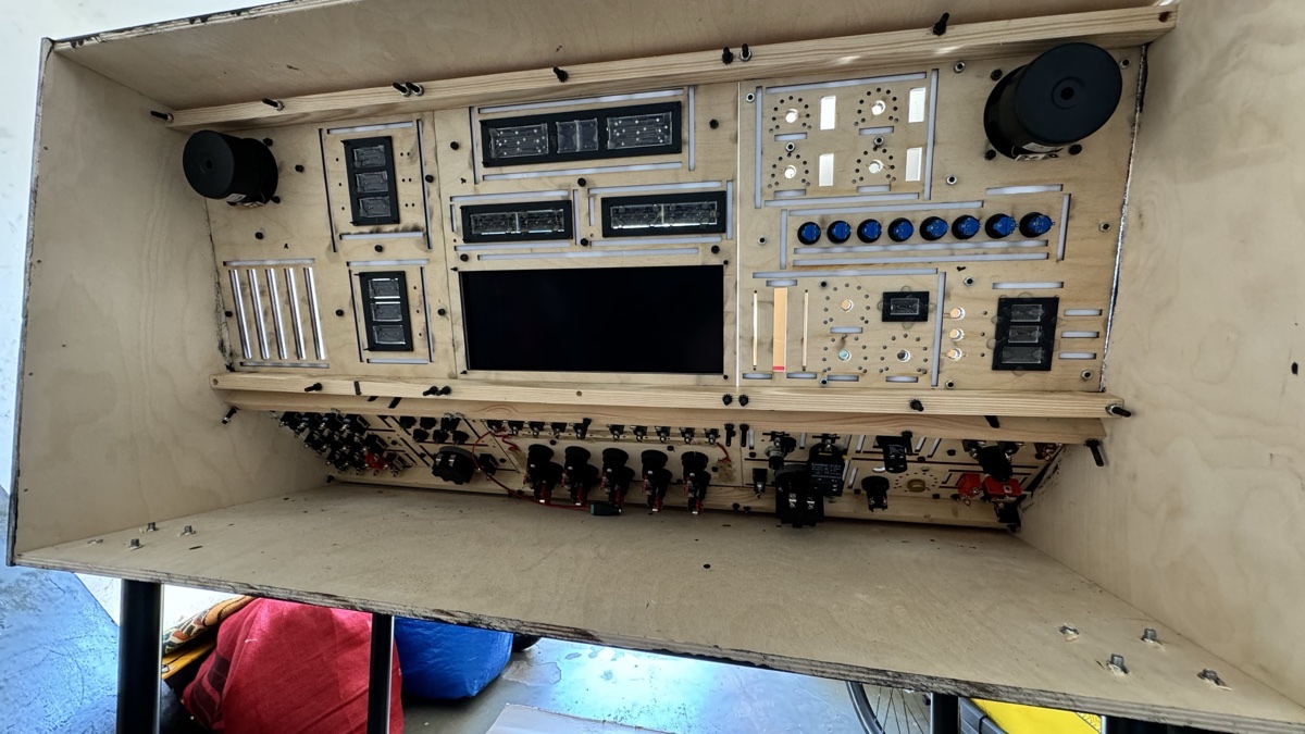 Current state of the panel. Inside of the panel.